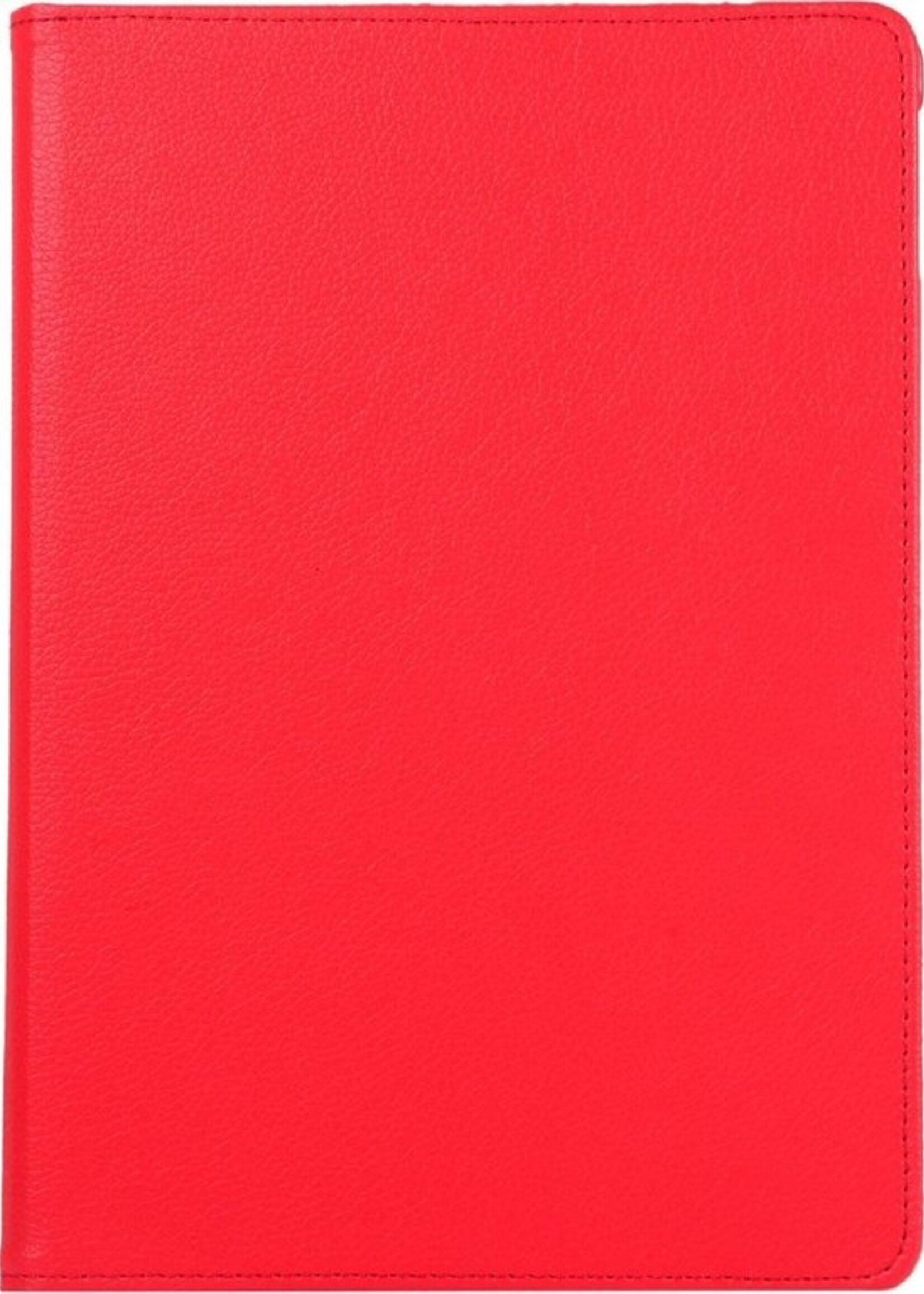 BTH Hoes Geschikt voor iPad 10.2 2019 Hoes Case 360 Draaibare Hoes Cover - Hoesje Geschikt voor iPad 7 Hoesje Draaibaar - Rood