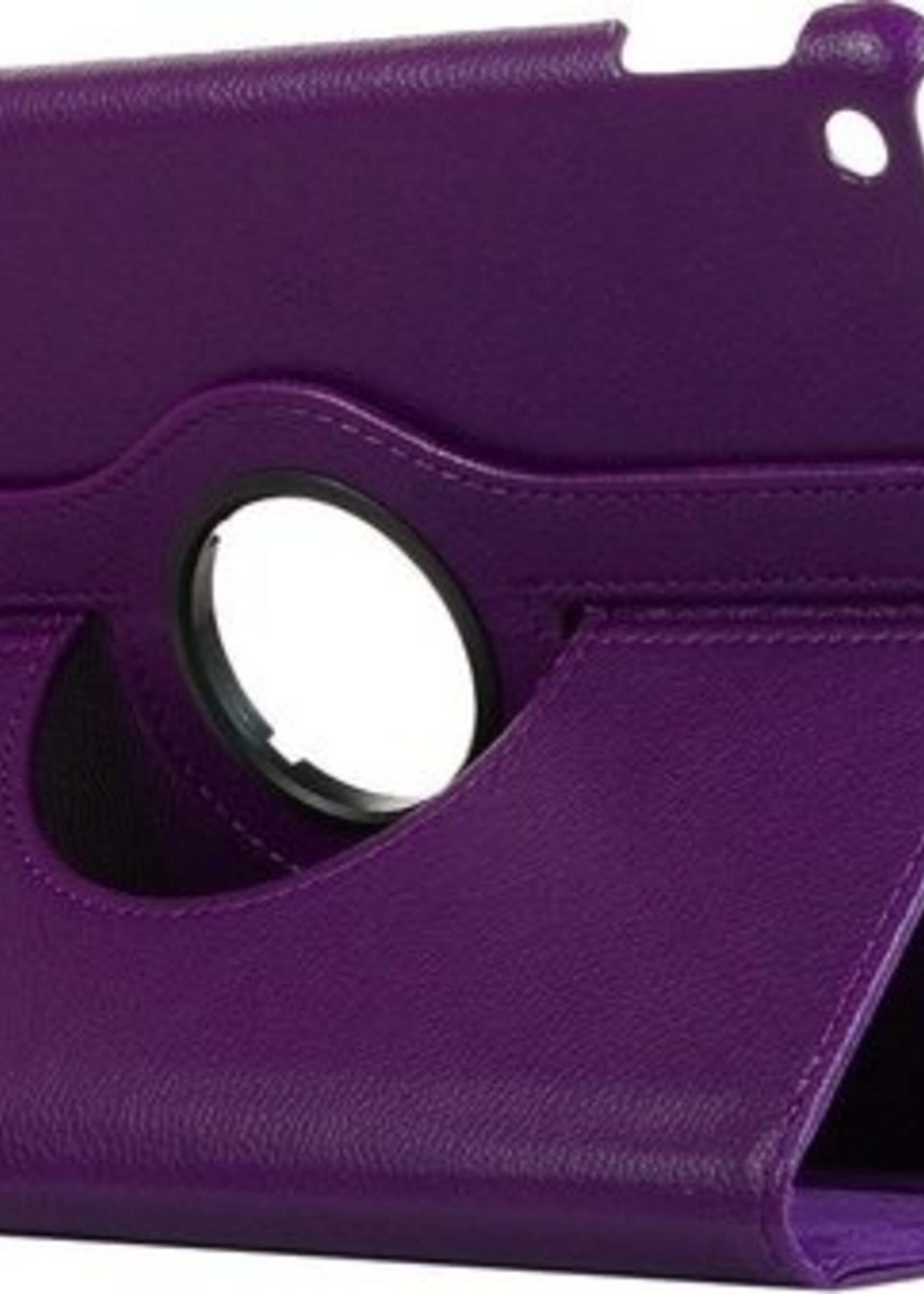 BTH Hoes Geschikt voor iPad 10.2 2019 Hoes Case 360 Draaibare Hoes Cover - Hoesje Geschikt voor iPad 7 Hoesje Draaibaar - Paars