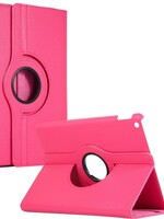 BTH BTH iPad 10.2 2019 Hoes Draaibaar Hoesje 360 Graden Cover Case Donker Roze