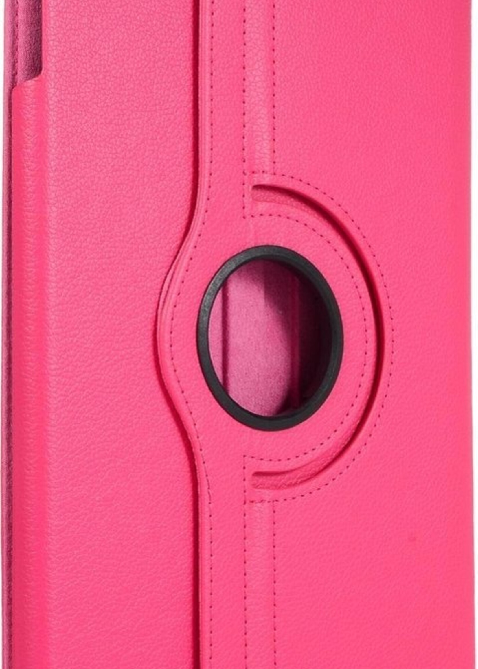 BTH Hoes Geschikt voor iPad 10.2 2019 Hoes Case 360 Draaibare Hoes Cover - Hoesje Geschikt voor iPad 7 Hoesje Draaibaar - Roze