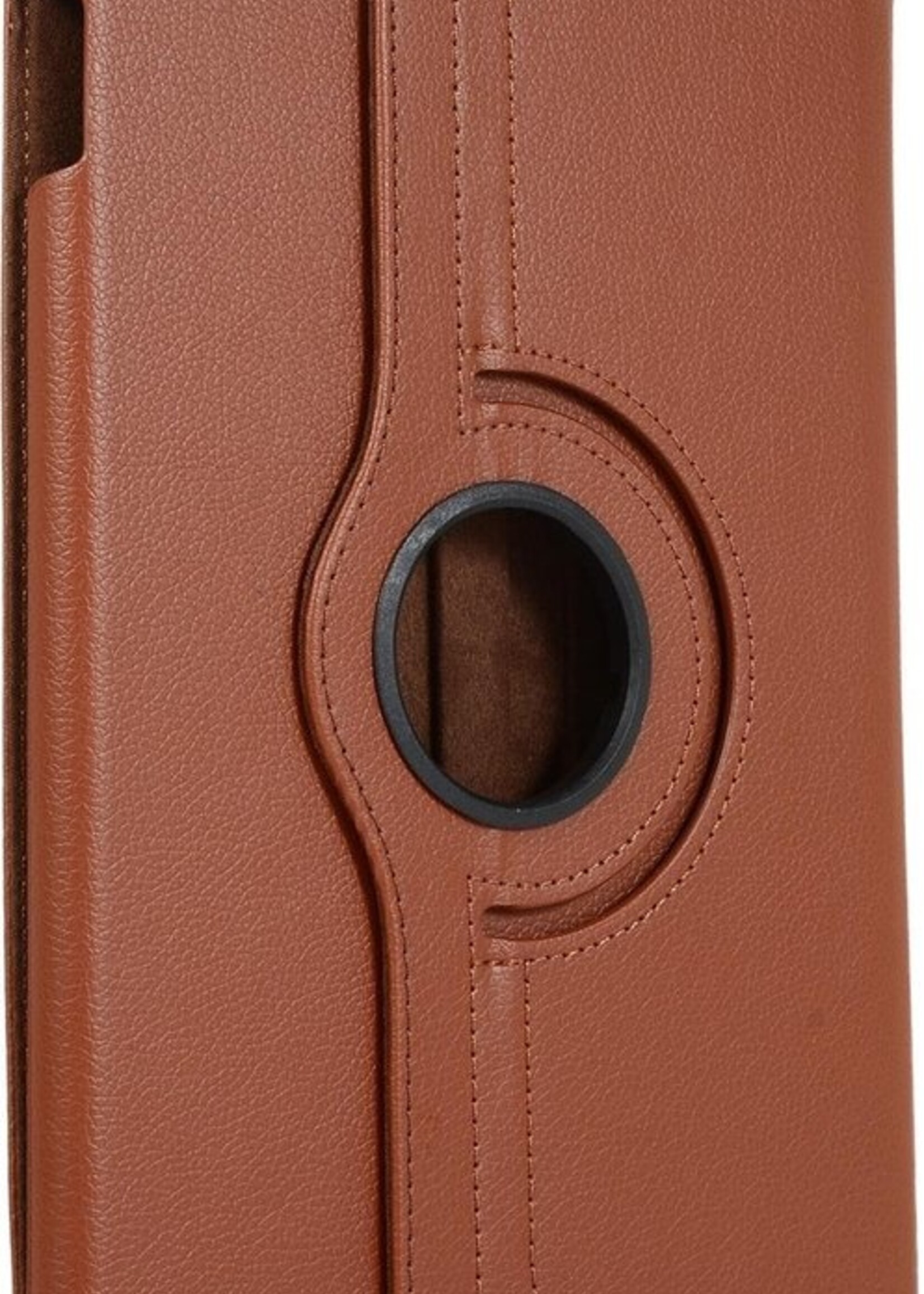 BTH Hoes Geschikt voor iPad 10.2 2019 Hoes Case 360 Draaibare Hoes Cover - Hoesje Geschikt voor iPad 7 Hoesje Draaibaar - Bruin