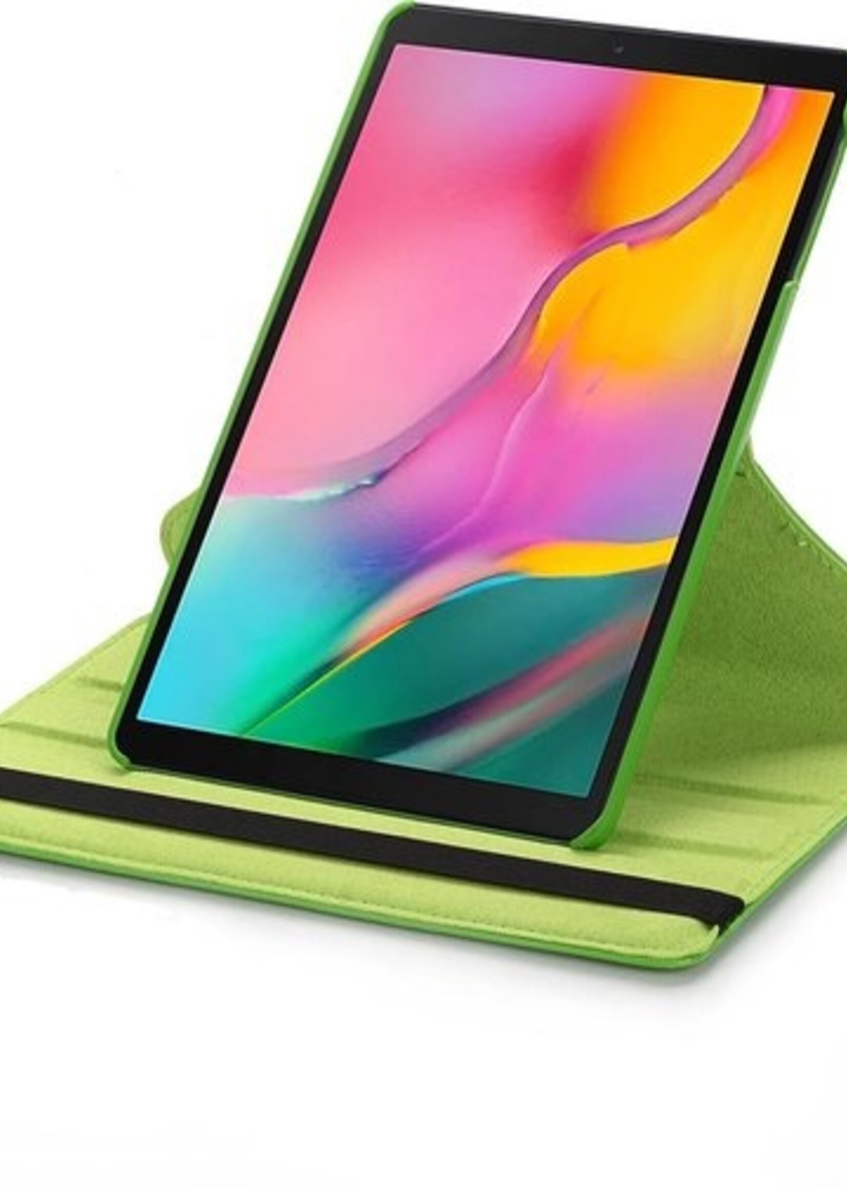 BTH Hoes Geschikt voor iPad 10.2 2019 Hoes Case 360 Draaibare Hoes Cover - Hoesje Geschikt voor iPad 7 Hoesje Draaibaar - Groen