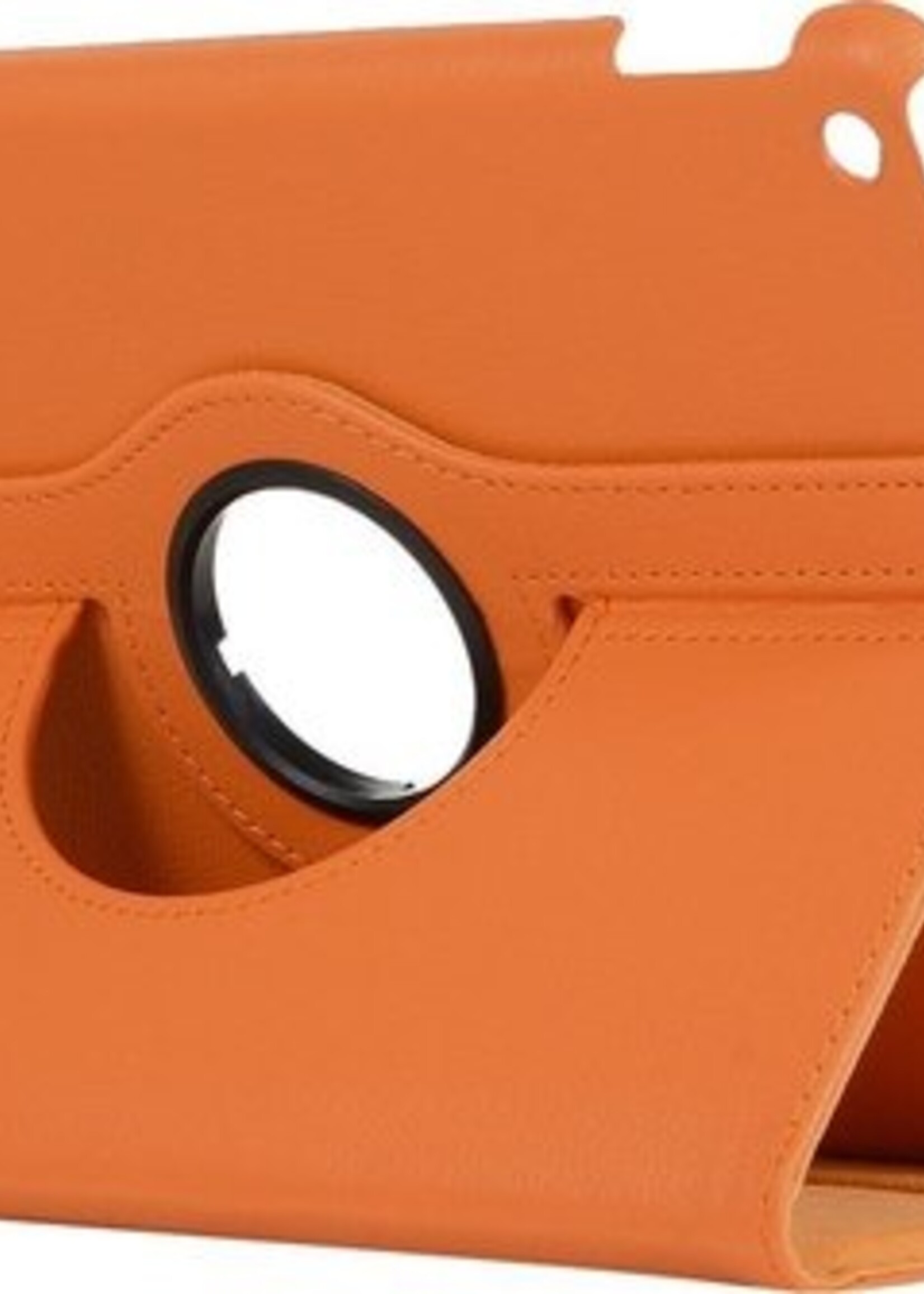 BTH Hoes Geschikt voor iPad 10.2 2019 Hoes Case 360 Draaibare Hoes Cover - Hoesje Geschikt voor iPad 7 Hoesje Draaibaar - Oranje