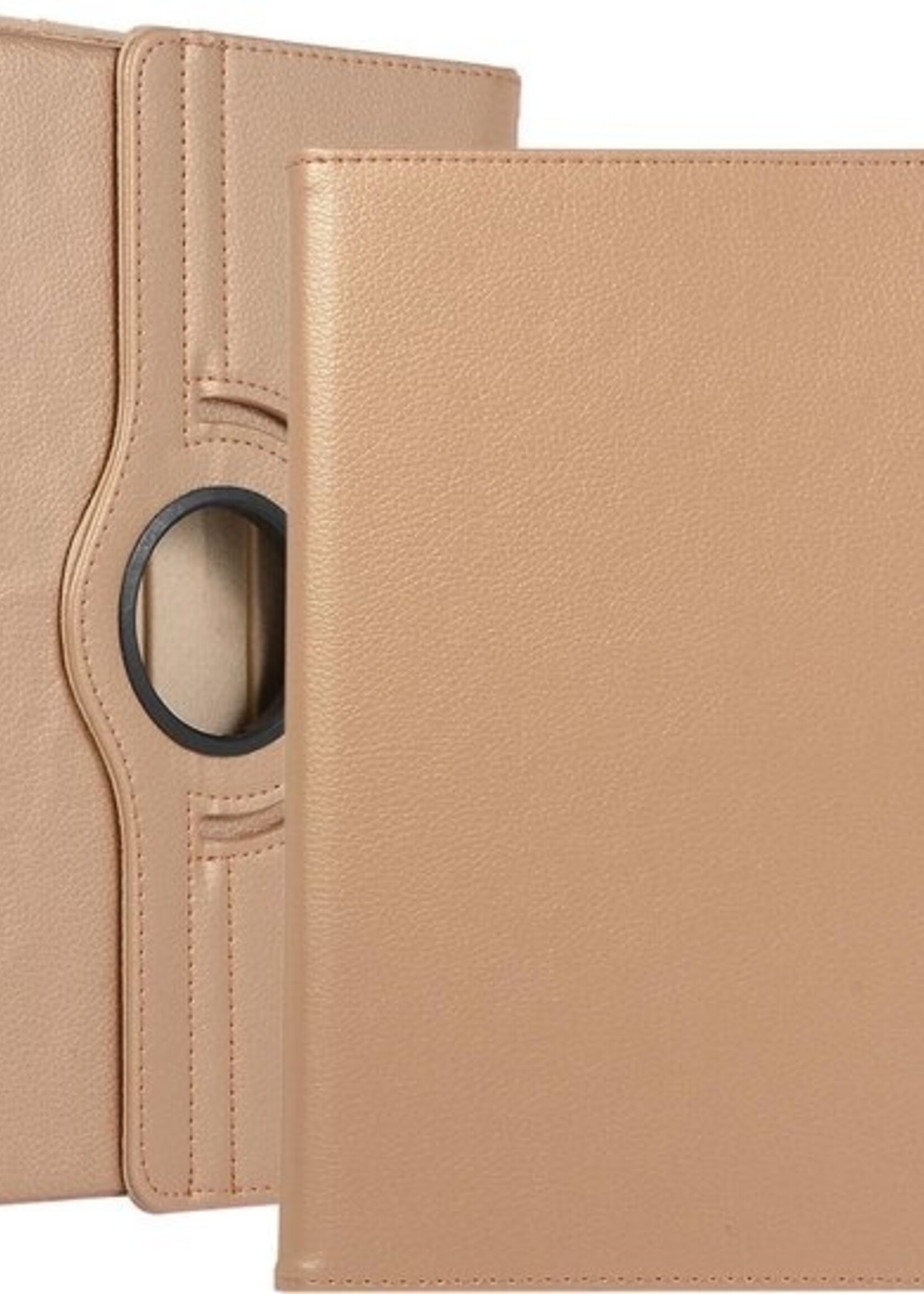 BTH Hoes Geschikt voor iPad 10.2 2019 Hoes Case 360 Draaibare Hoes Cover - Hoesje Geschikt voor iPad 7 Hoesje Draaibaar - Goud