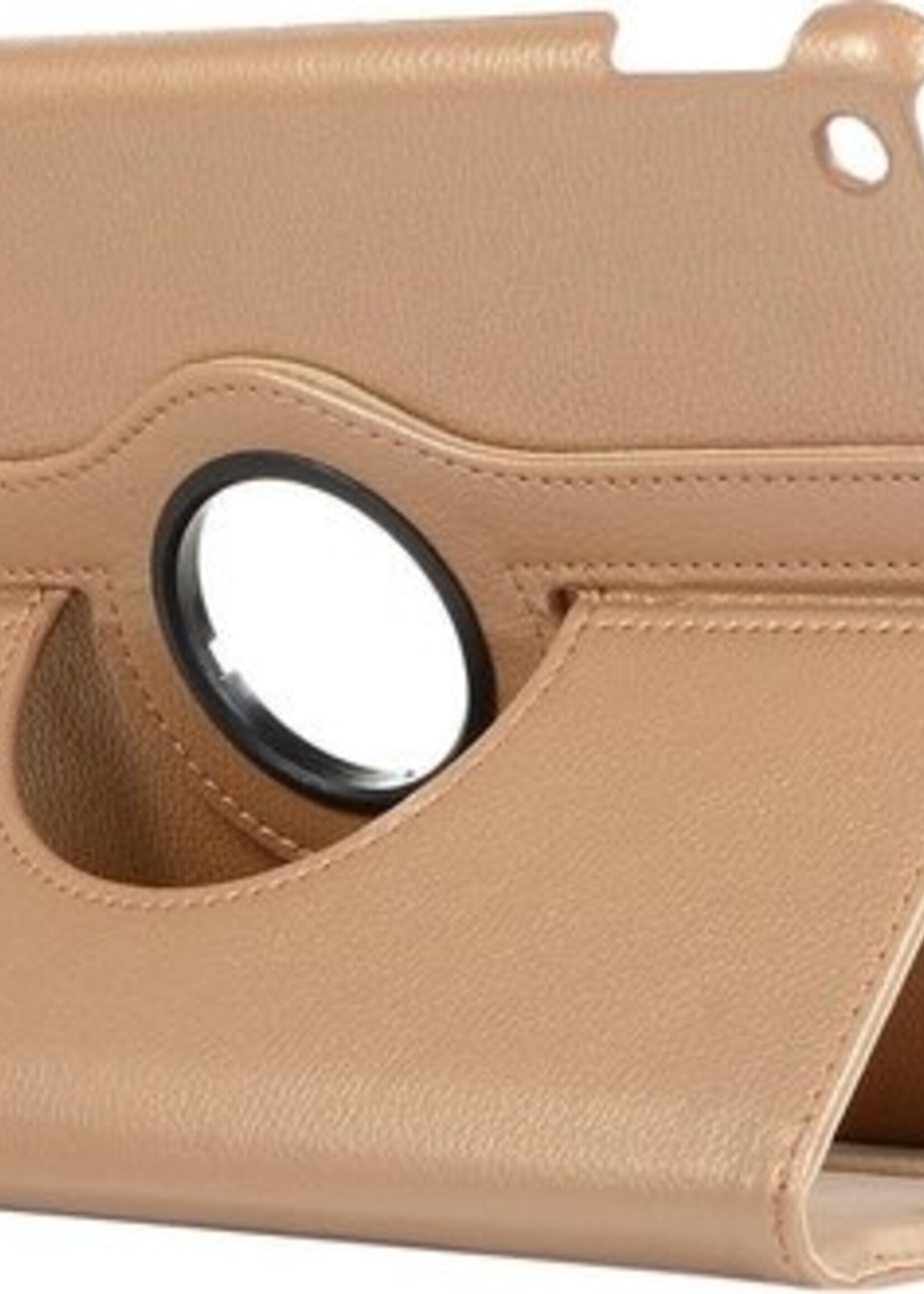 BTH Hoes Geschikt voor iPad 10.2 2019 Hoes Case 360 Draaibare Hoes Cover - Hoesje Geschikt voor iPad 7 Hoesje Draaibaar - Goud