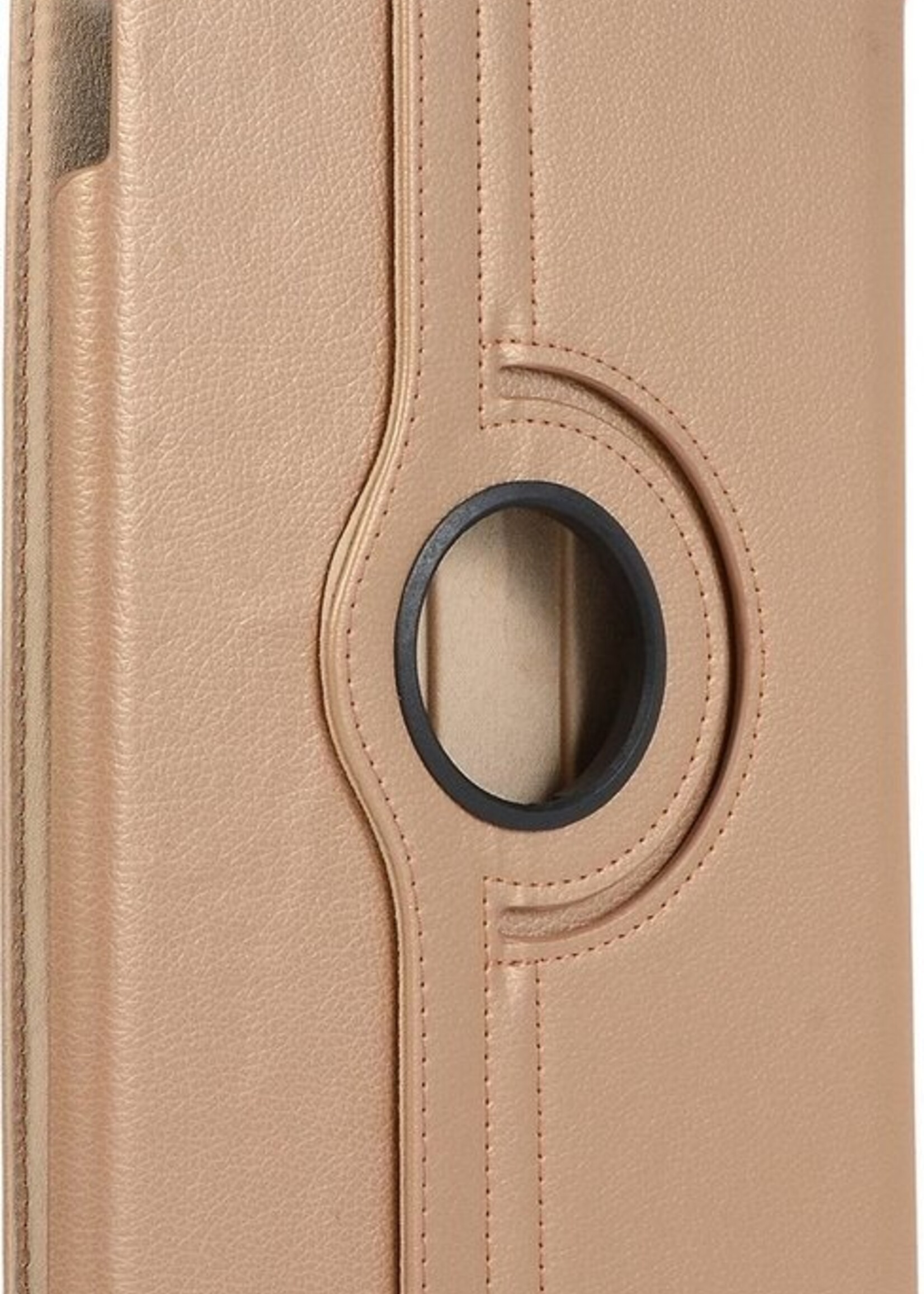 BTH Hoes Geschikt voor iPad 10.2 2019 Hoes Case 360 Draaibare Hoes Cover - Hoesje Geschikt voor iPad 7 Hoesje Draaibaar - Goud