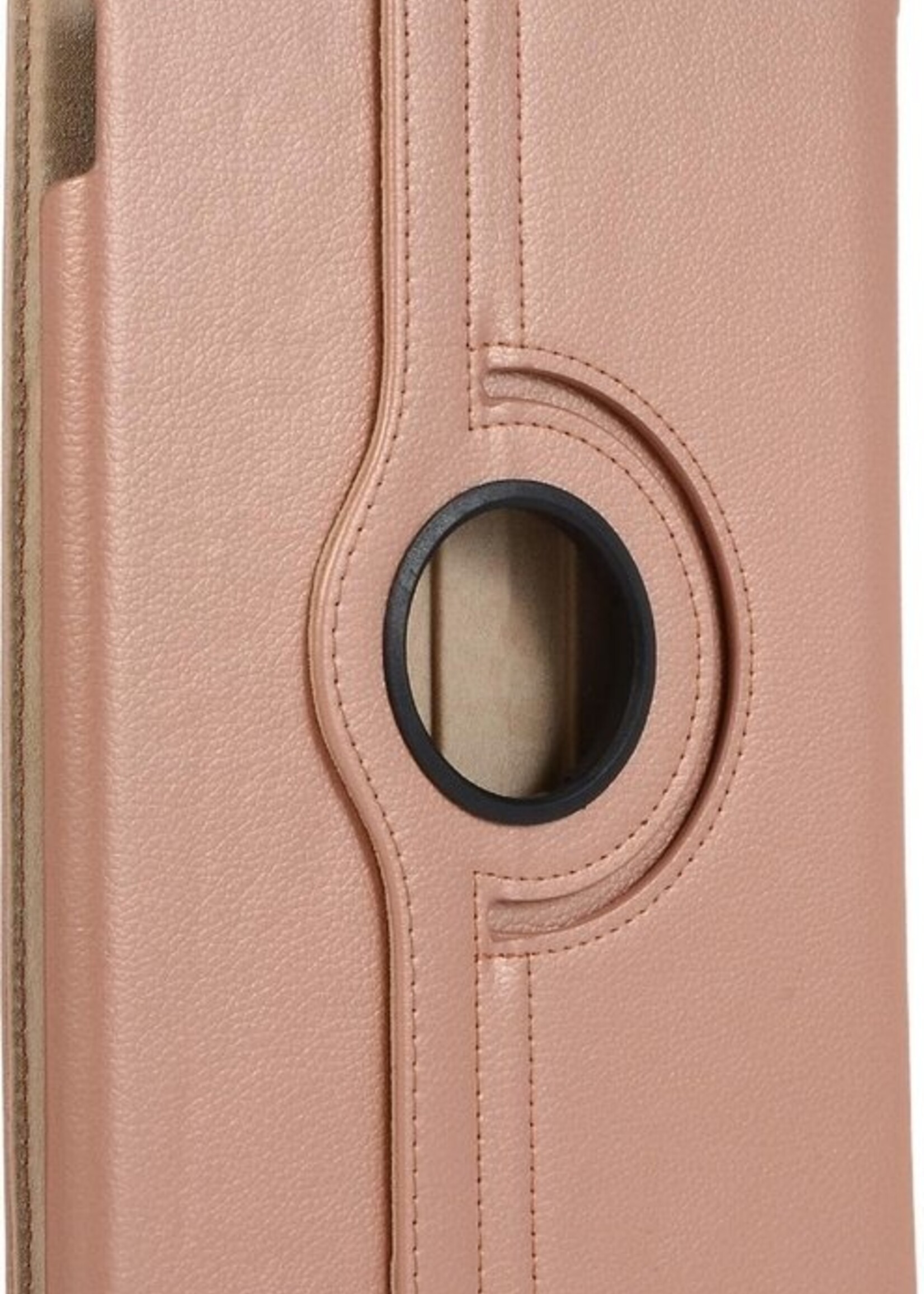 BTH Hoes Geschikt voor iPad 10.2 2019 Hoes Case 360 Draaibare Hoes Cover - Hoesje Geschikt voor iPad 7 Hoesje Draaibaar - Rosé goud
