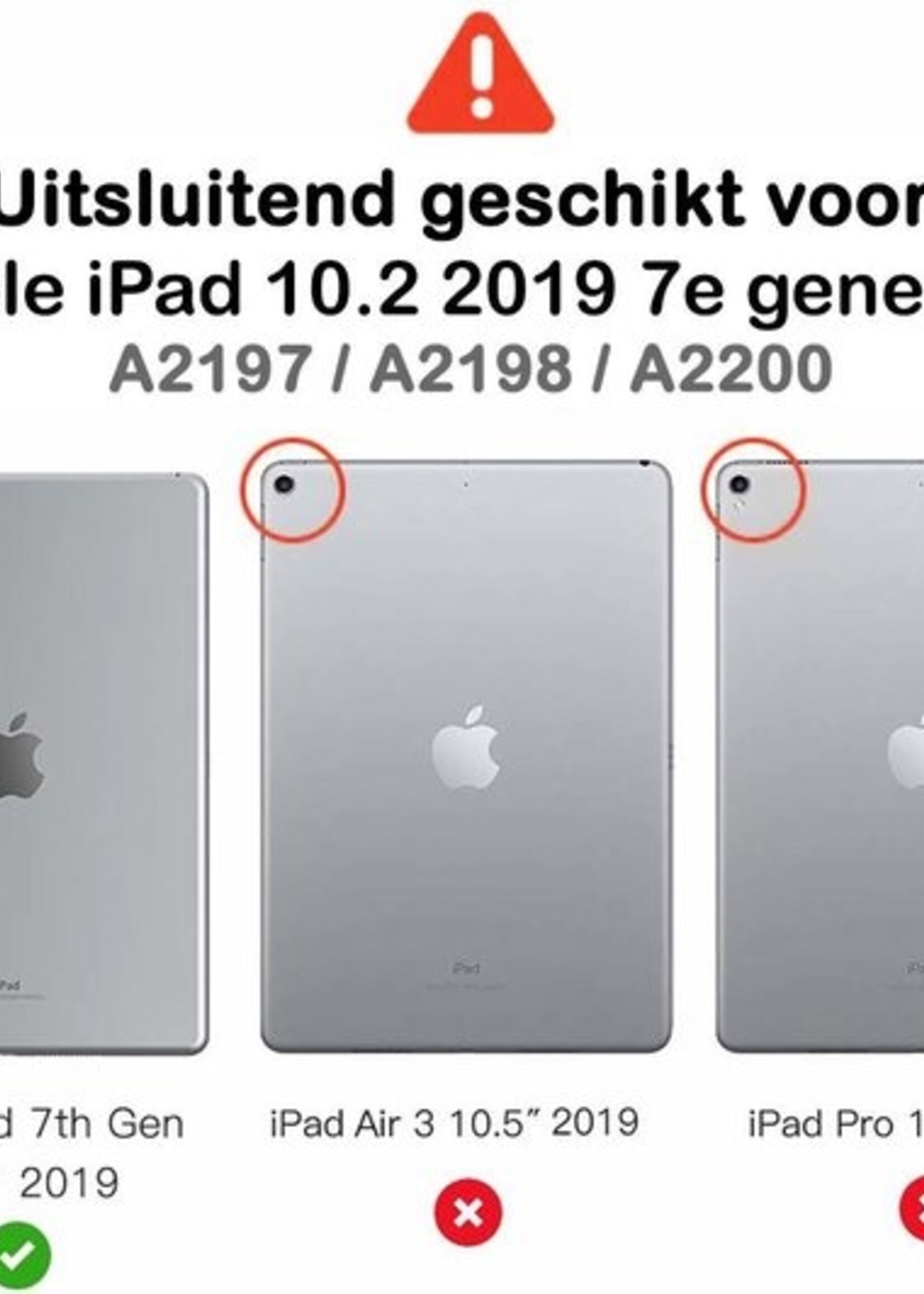 BTH Screenprotector Geschikt voor iPad 10.2 2019 Screenprotector Tempered Glass Screen Protector Gehard Glas - Screenprotector Geschikt voor iPad 7 Screenprotector Glas - 3 PACK