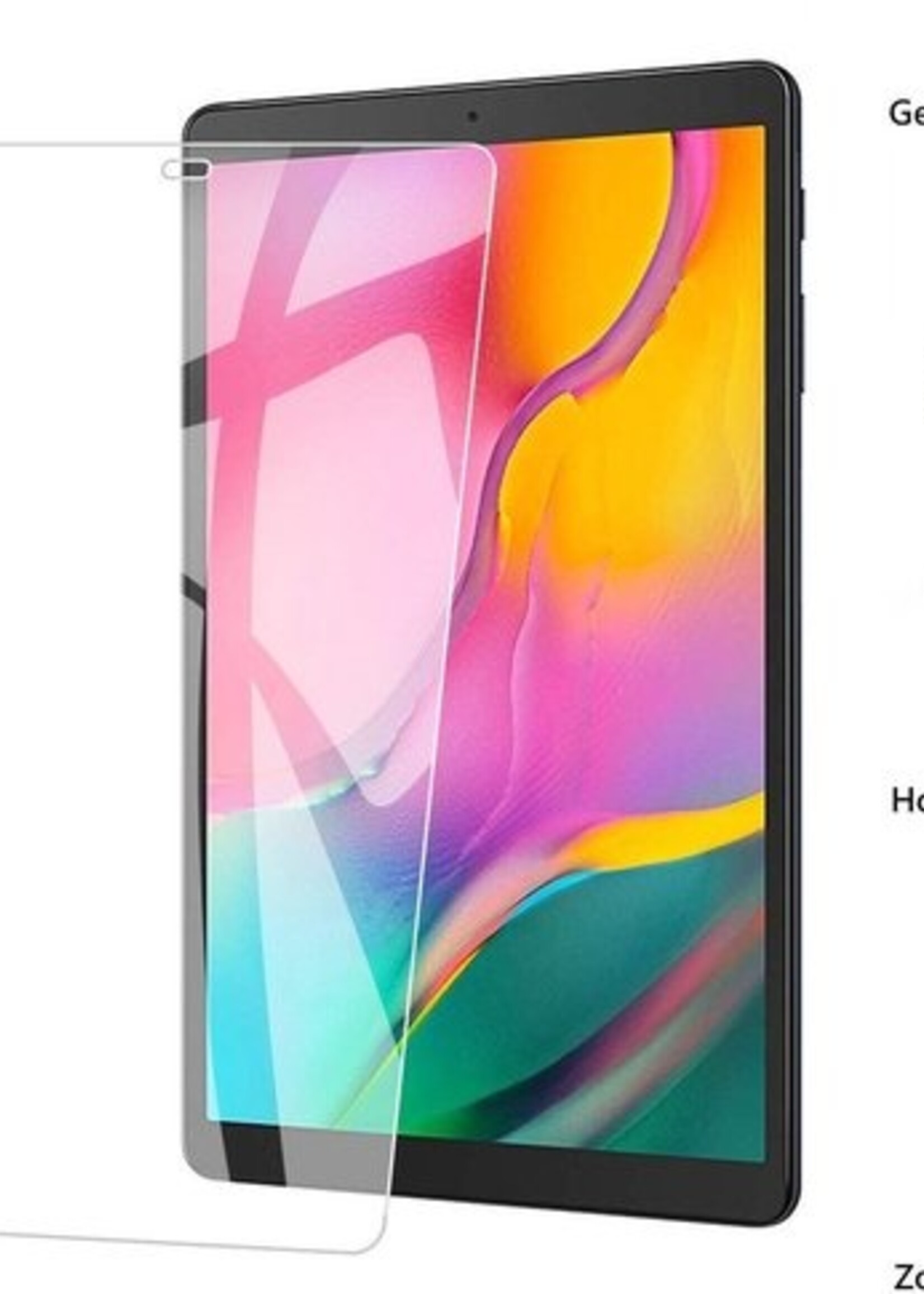 BTH Screenprotector Geschikt voor Samsung Galaxy Tab E 9.6 Screenprotector Tempered Glass Screen Protector Gehard Glas - Screenprotector Geschikt voor Samsung Tab E 9.6 2015 Screenprotector Glas - 3 PACK