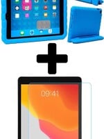 BTH BTH iPad 10.2 2019 Kinderhoes - Met Screenprotector - Blauw