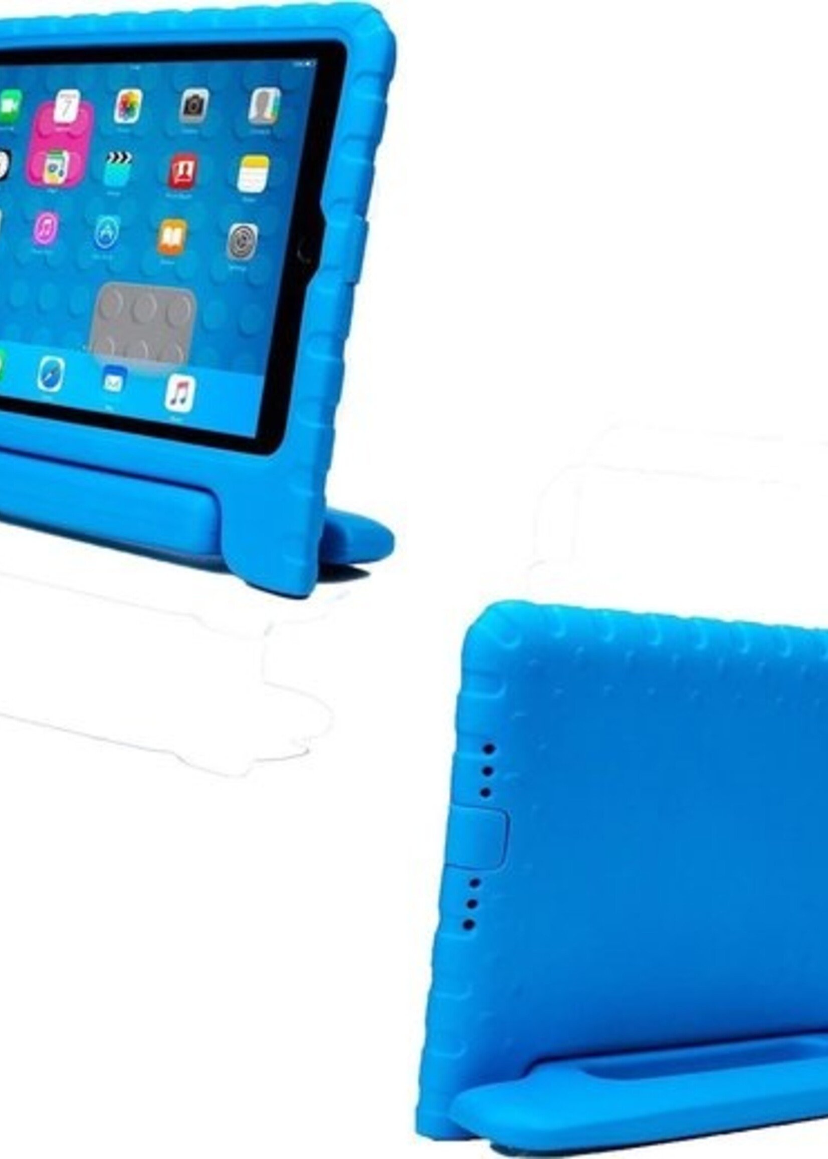 BTH Kinderhoes Geschikt voor iPad 10.2 2019 Hoes Kinder Hoesje Kids Case Cover Kidsproof Met Screenprotector - Hoesje Geschikt voor iPad 7 Hoesje Kinder Hoes - Blauw