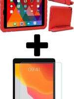 BTH BTH iPad 10.2 2019 Kinderhoes - Met Screenprotector - Rood