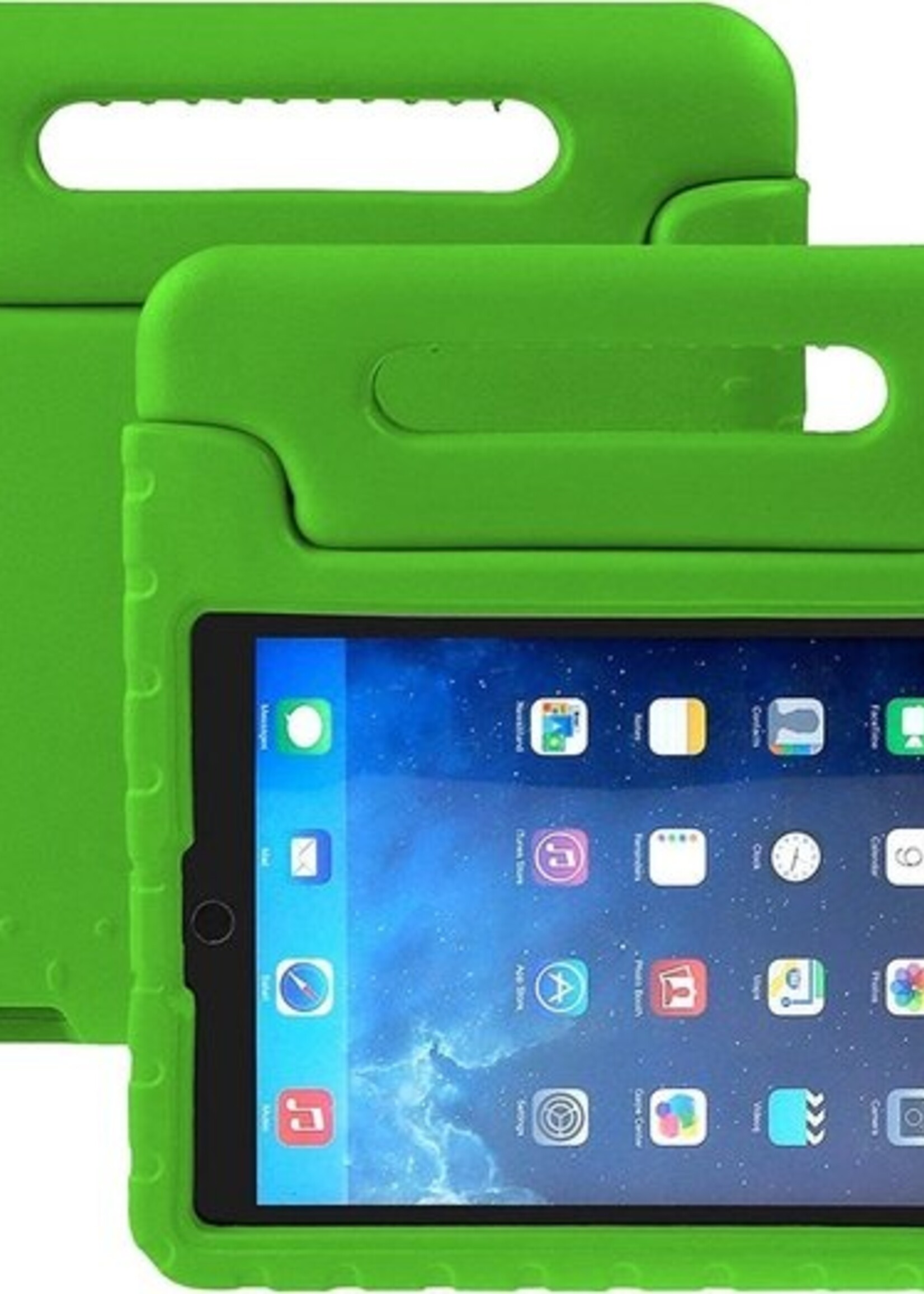 BTH Kinderhoes Geschikt voor iPad 10.2 2019 Hoes Kinder Hoesje Kids Case Cover Kidsproof Met Screenprotector - Hoesje Geschikt voor iPad 7 Hoesje Kinder Hoes - Groen