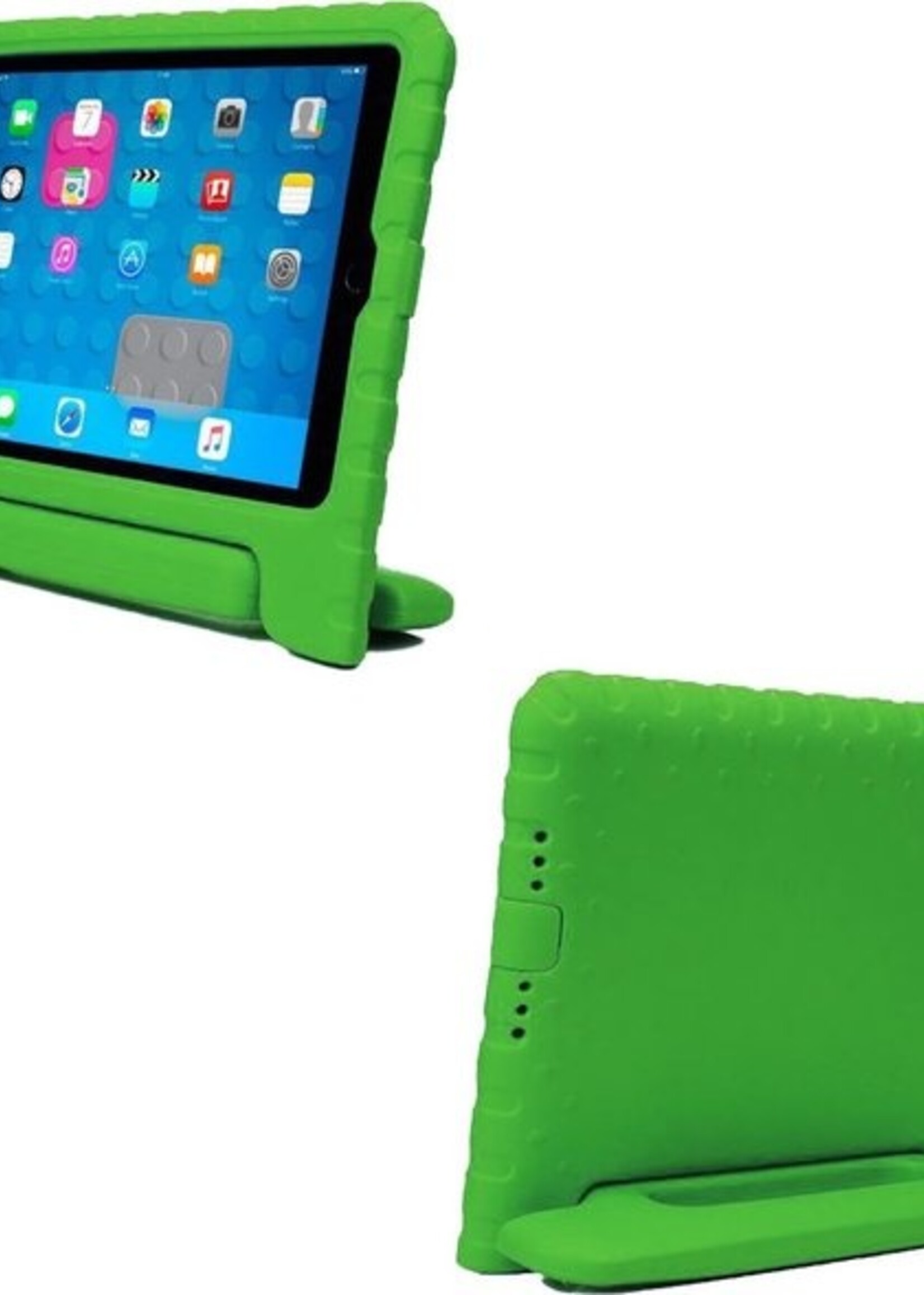 BTH Kinderhoes Geschikt voor iPad 10.2 2019 Hoes Kinder Hoesje Kids Case Cover Kidsproof Met Screenprotector - Hoesje Geschikt voor iPad 7 Hoesje Kinder Hoes - Groen