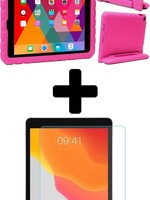 BTH BTH iPad 10.2 2019 Kinderhoes - Met Screenprotector - Roze