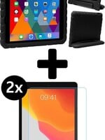 BTH BTH iPad 10.2 2019 Kinderhoes - Met 2x Screenprotector - Zwart