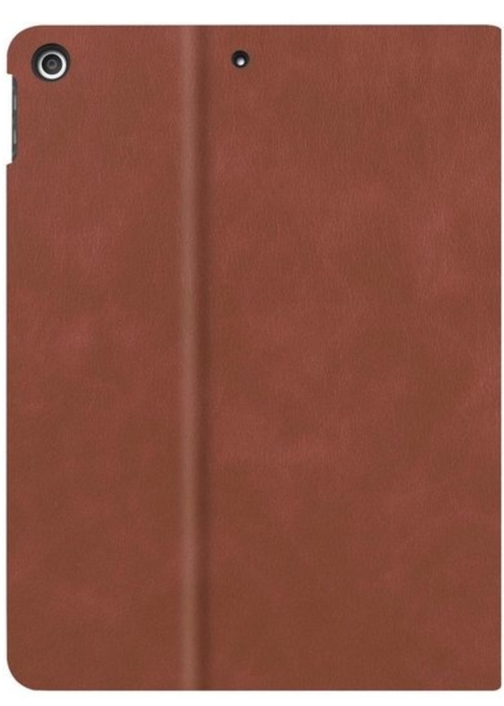 BTH Hoes Geschikt voor iPad 10.2 2019 Hoes Luxe Book Case Met Uitsparing Geschikt voor Apple Pencil Met Screenprotector - Hoesje Geschikt voor iPad 7 Hoesje Cover Case - Bruin