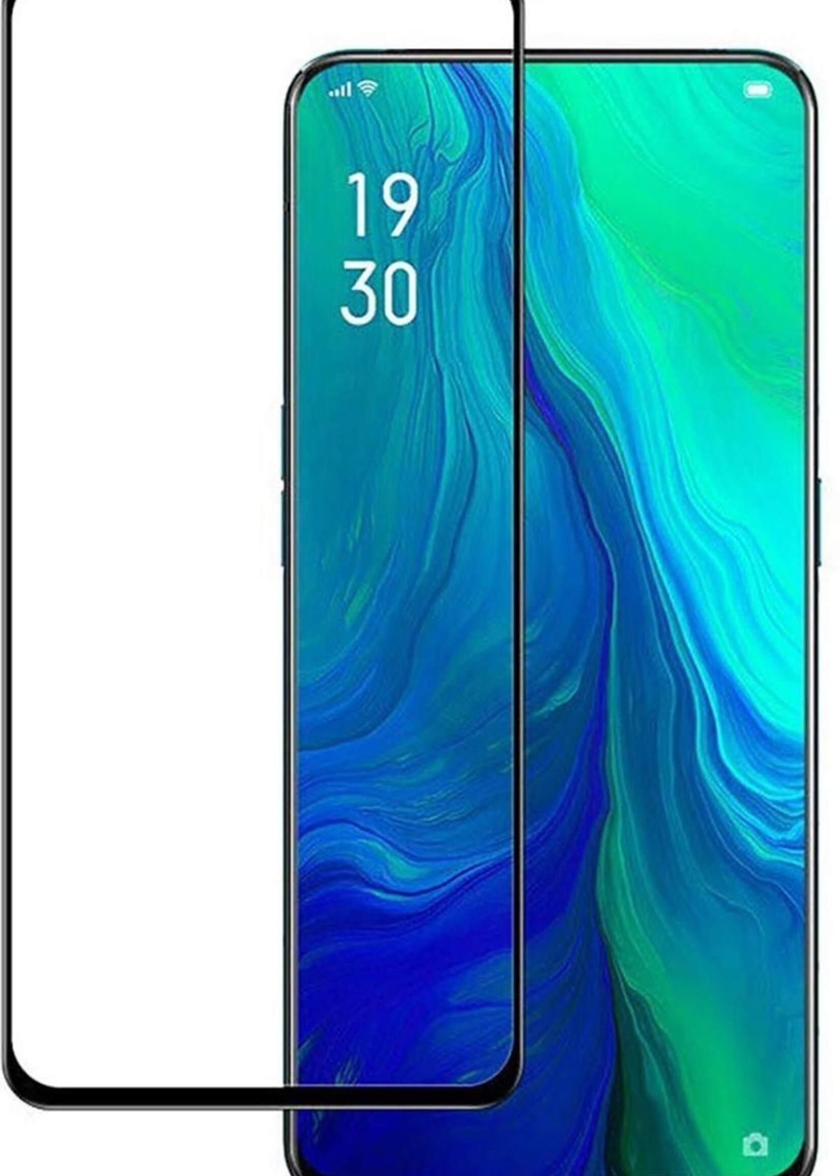 BTH Screenprotector Geschikt voor OPPO Reno 2 Screenprotector Glas Gehard Tempered Glass Full Cover - Screenprotector Geschikt voor OPPO Reno 2 Screen Protector Screen Cover