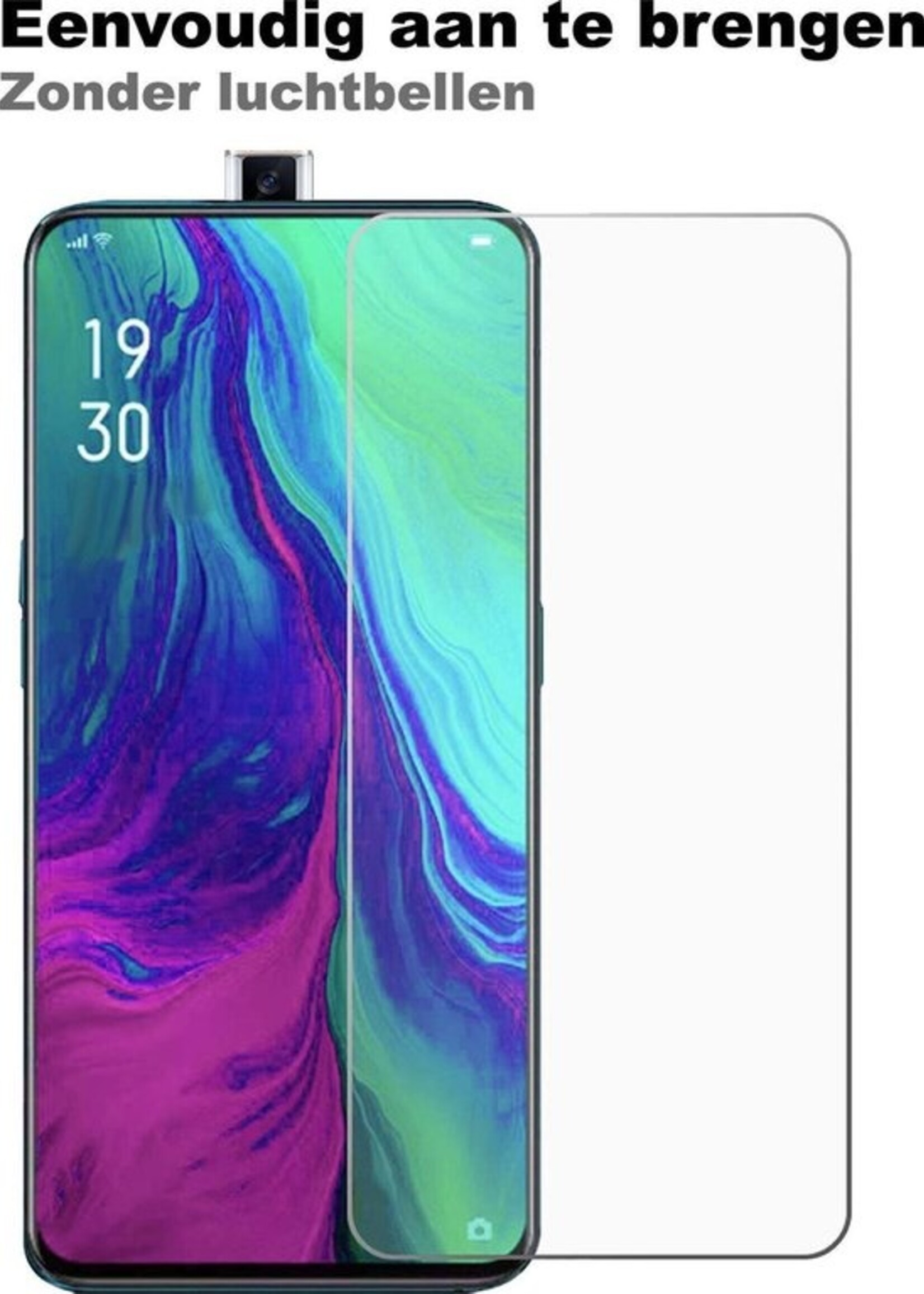 BTH Screenprotector Geschikt voor OPPO Reno 2Z Screenprotector Glas Gehard Tempered Glass - Screenprotector Geschikt voor OPPO Reno 2Z Screen Protector Screen Cover