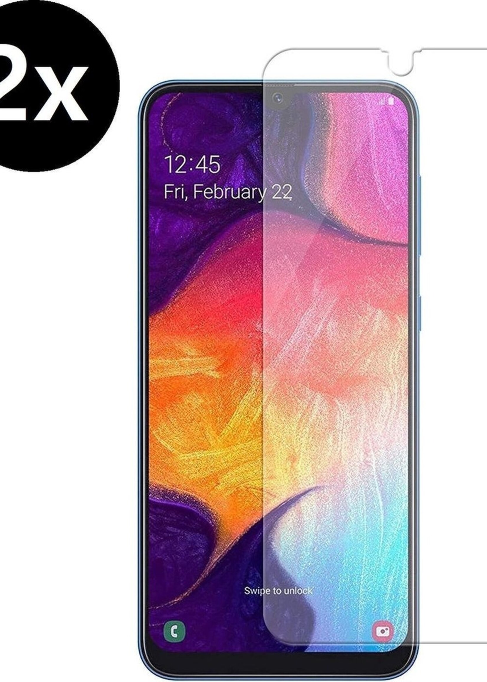 BTH Screenprotector Geschikt voor Samsung A10 Screenprotector Glas Gehard Tempered Glass - Screenprotector Geschikt voor Samsung Galaxy A10 Screen Protector Screen Cover - 2 PACK