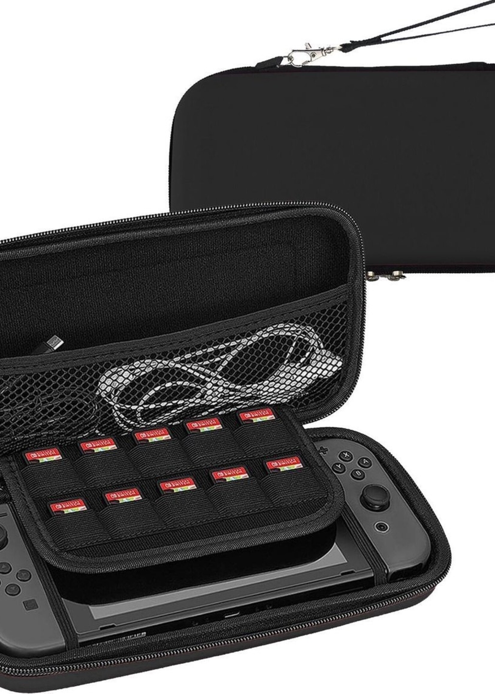 BTH Hoes Geschikt voor Nintendo Switch Lite Case Hard Cover Bescherm Hoesje Koord - Case Geschikt voor Nintendo Switch Lite Hoes - Wit