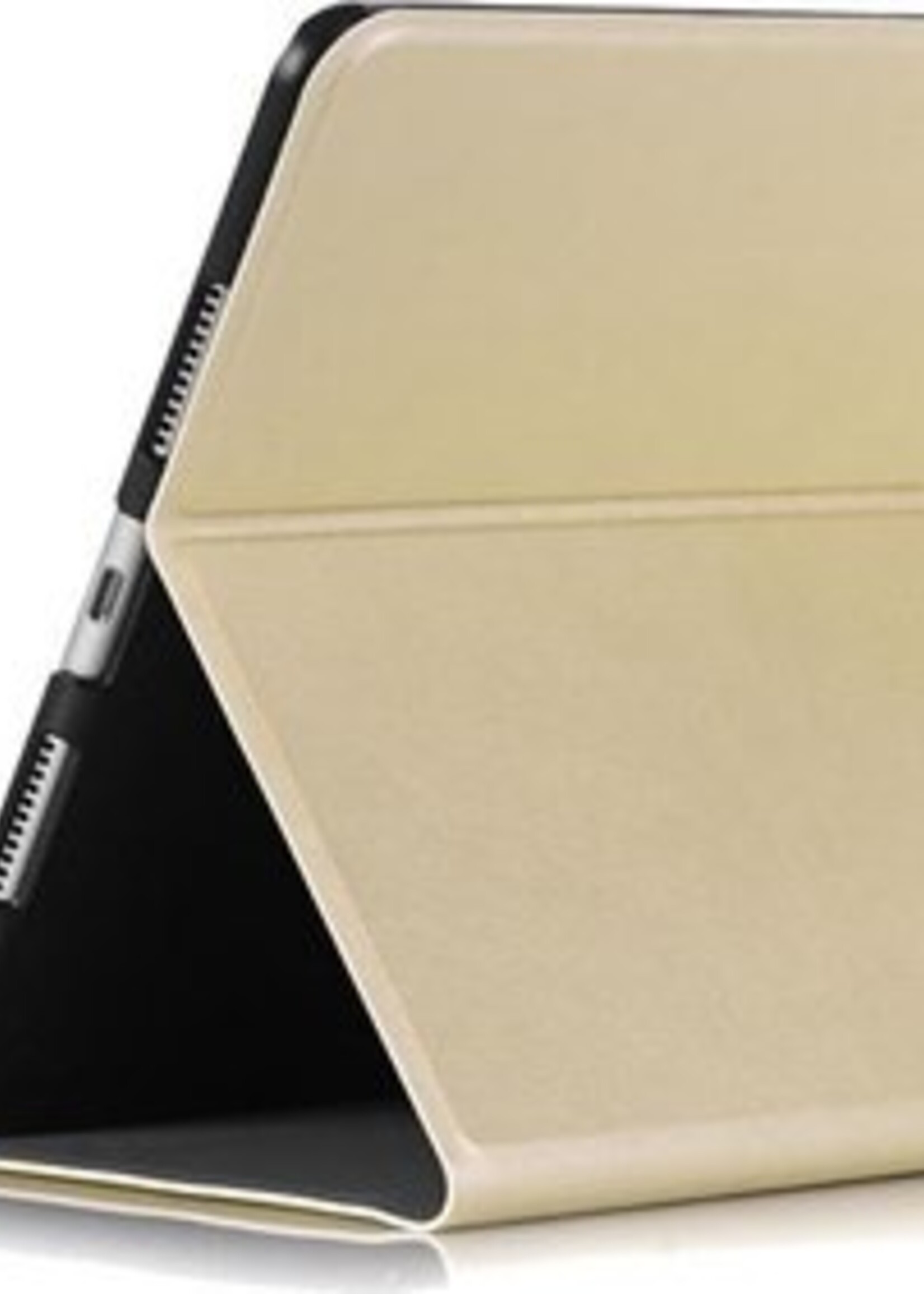 BTH Hoes Geschikt voor iPad 10.2 2019 Hoes Toetsenbord Hoesje Keyboard Case Cover - Hoesje Geschikt voor iPad 7 Hoes Toetsenbord Case - Goud