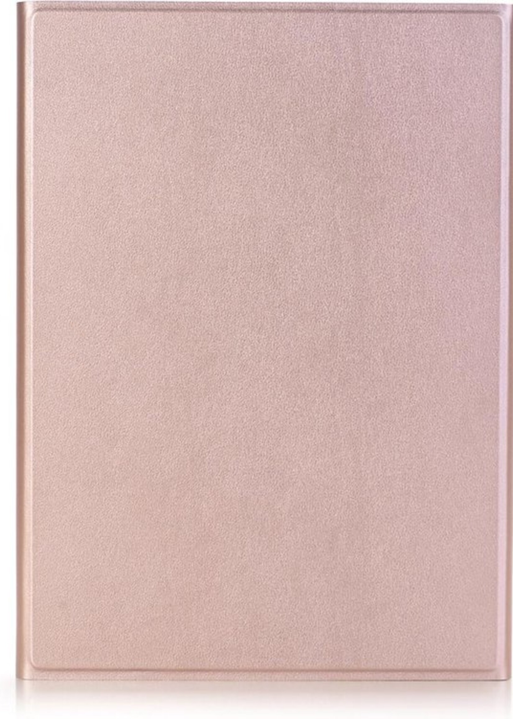 BTH Hoes Geschikt voor iPad 10.2 2019 Hoes Toetsenbord Hoesje Keyboard Case Cover - Hoesje Geschikt voor iPad 7 Hoes Toetsenbord Case - Rosé goud