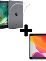 BTH BTH iPad 5 Hoesje Siliconen Hoes Case Cover Transparant Met Screenprotector