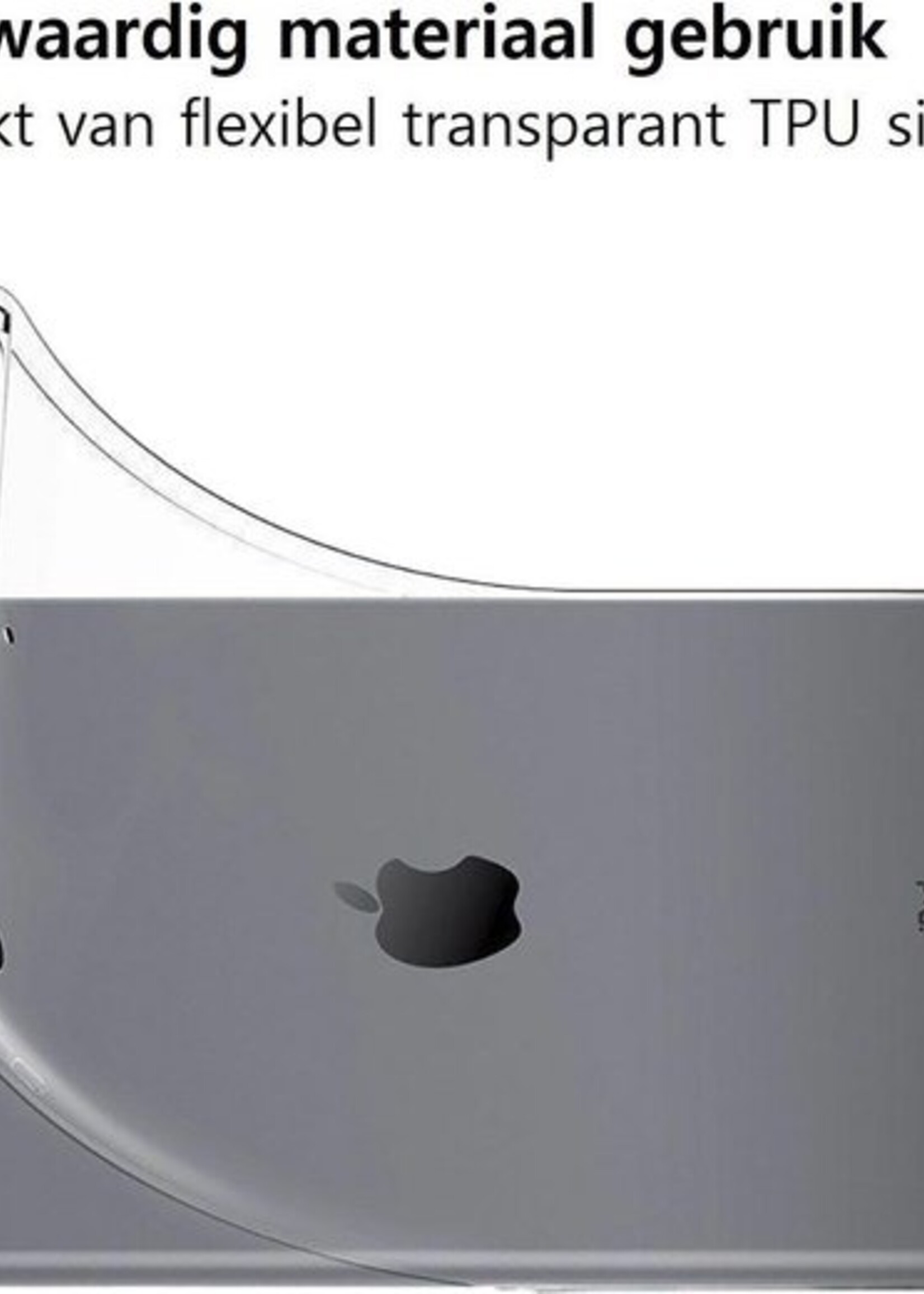 BTH Hoes Geschikt voor iPad Air 1/2 / Pro 9.7 / 2017/2018 Hoesje Siliconen Case Hoes Back Cover - Transparant