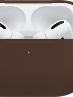BTH BTH Siliconen Hoes Voor Apple AirPods Pro Hoesje Case Hoes - Bruin