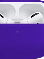 BTH BTH Siliconen Bescherm Hoesje Voor Apple AirPods Pro Case - Donker Blauw
