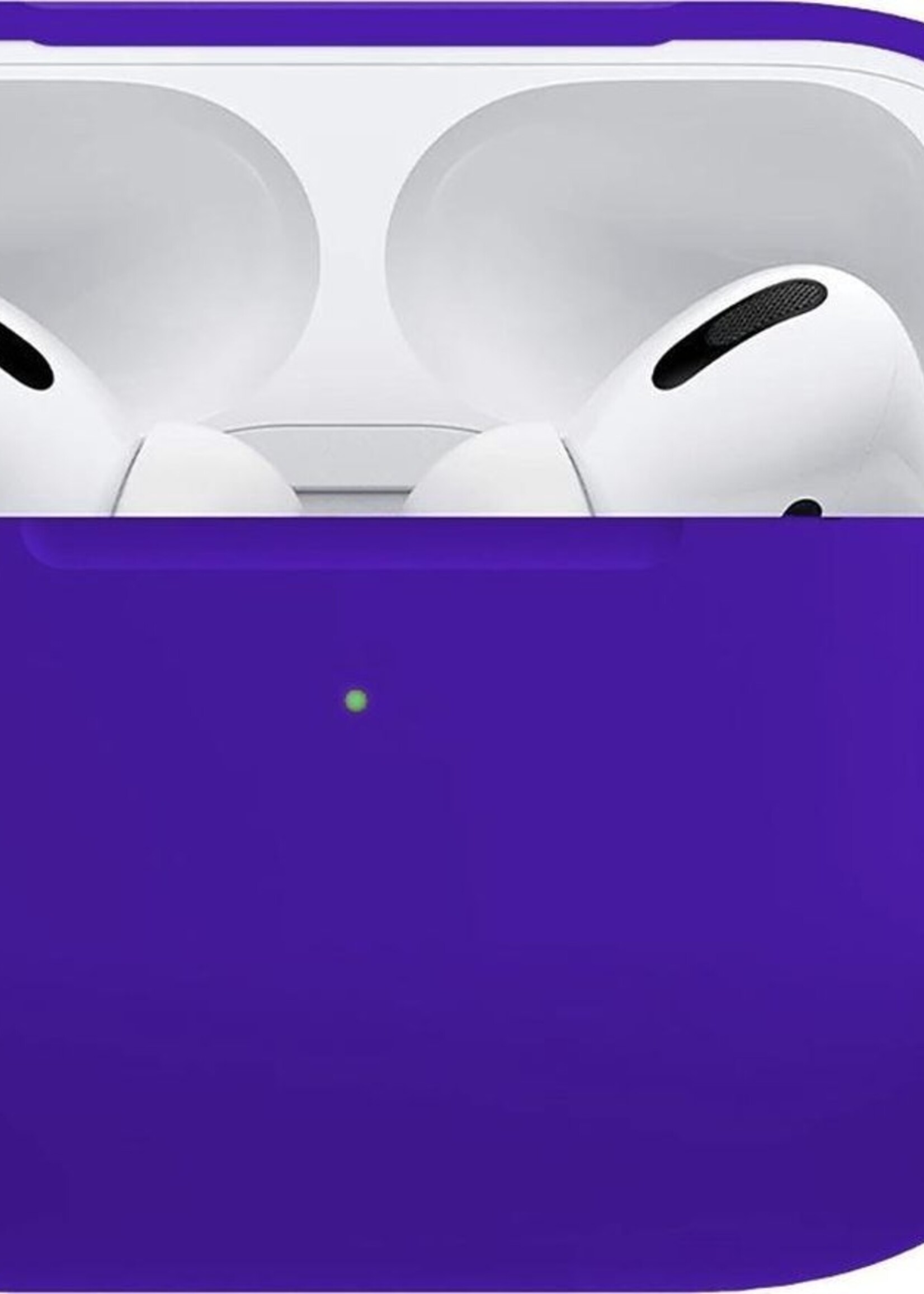BTH Case Geschikt voor Airpods Pro Hoesje Hoes Siliconen Met Clip Cover - Hoesje Geschikt voor Apple Airpods Pro Siliconen Met Clip - Blauw