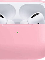 BTH BTH Siliconen Bescherm Hoesje Voor Apple AirPods Pro Case - Licht Roze