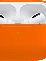 BTH BTH Siliconen Bescherm Hoes Voor Apple AirPods Pro Case Hoesje - Oranje