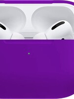 BTH BTH Siliconen Hoes Cover Voor Apple AirPods Pro Hoesje Case - Paars