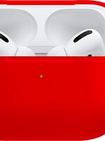 BTH BTH Siliconen Bescherm Hoesje Voor Apple AirPods Pro Hoes Case - Rood