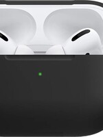 BTH BTH Siliconen Bescherm Hoes Voor Apple AirPods Pro Case Hoesje - Zwart