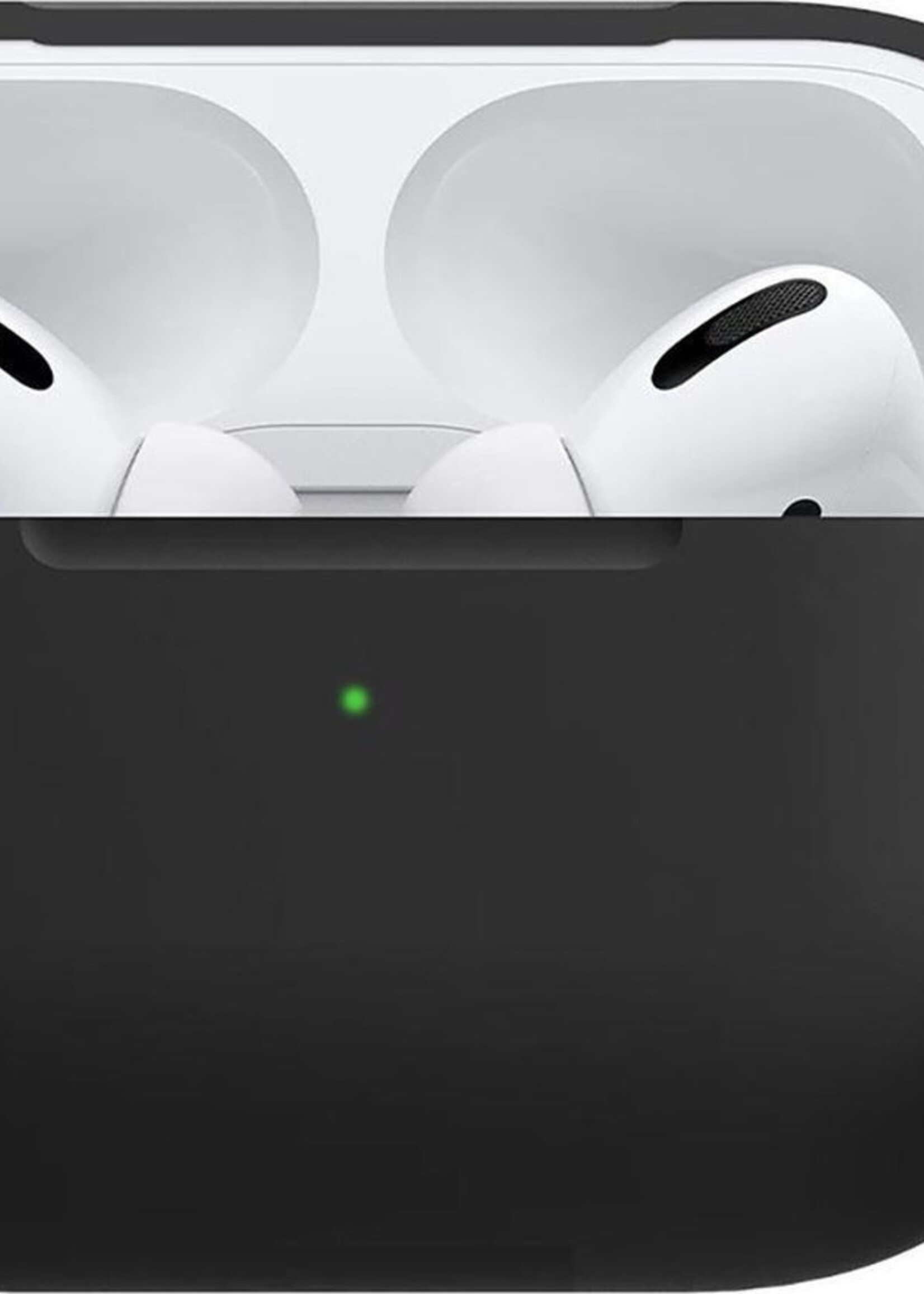 BTH Case Geschikt voor Airpods Pro Hoesje Hoes Siliconen Met Clip Cover - Hoesje Geschikt voor Apple Airpods Pro Siliconen Met Clip - Zwart