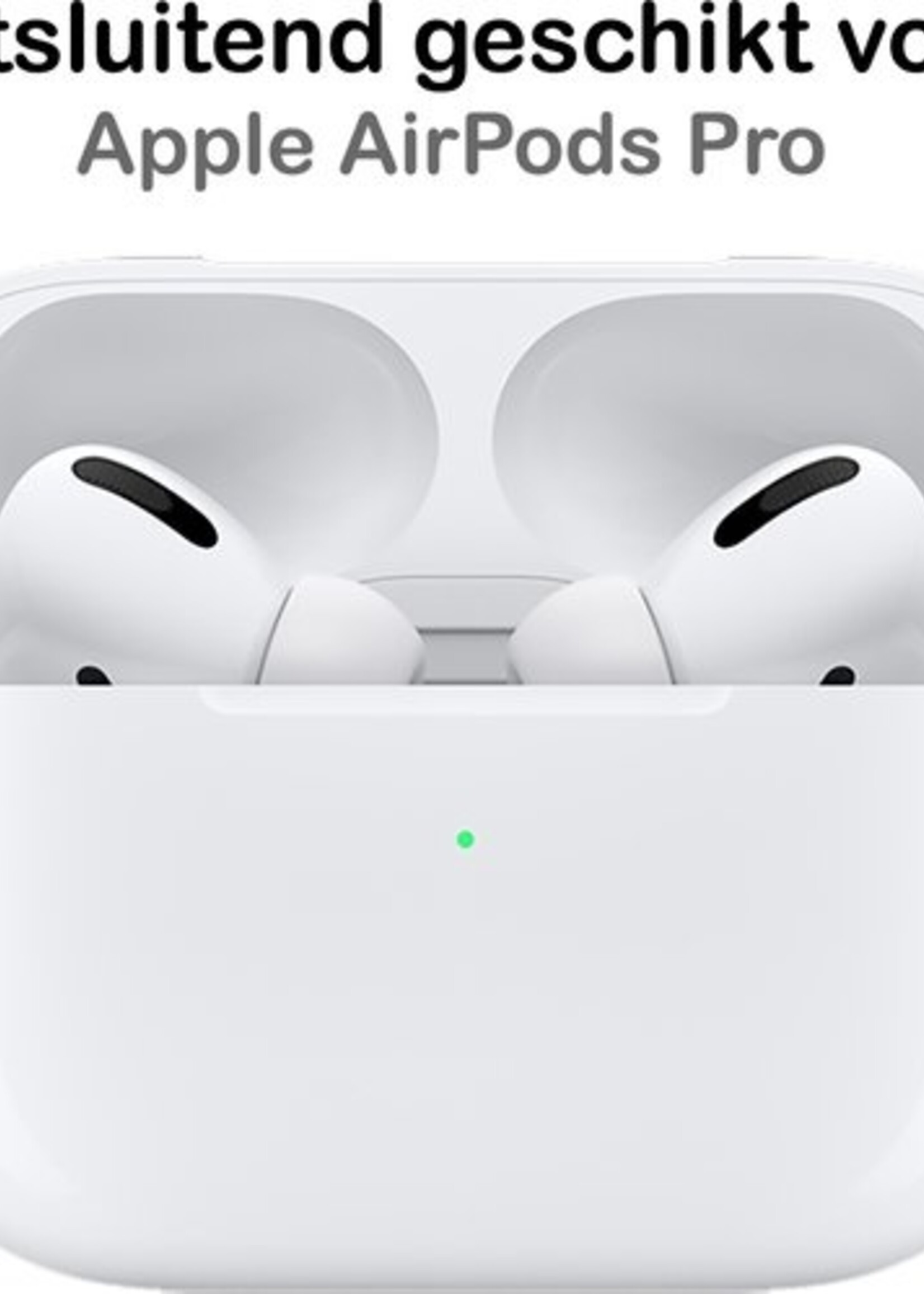 BTH Case Geschikt voor Airpods Pro Hoesje Hoes Siliconen Met Clip Cover - Hoesje Geschikt voor Apple Airpods Pro Siliconen Met Clip - Zwart