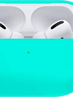 BTH BTH Siliconen Bescherm Hoesje Voor Apple AirPods Pro Case Hoes - Mintgroen