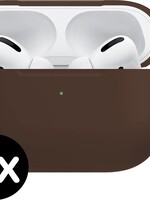 BTH BTH Siliconen Hoes  Voor Apple AirPods Pro Hoesje Case - Bruin - 2 PACK