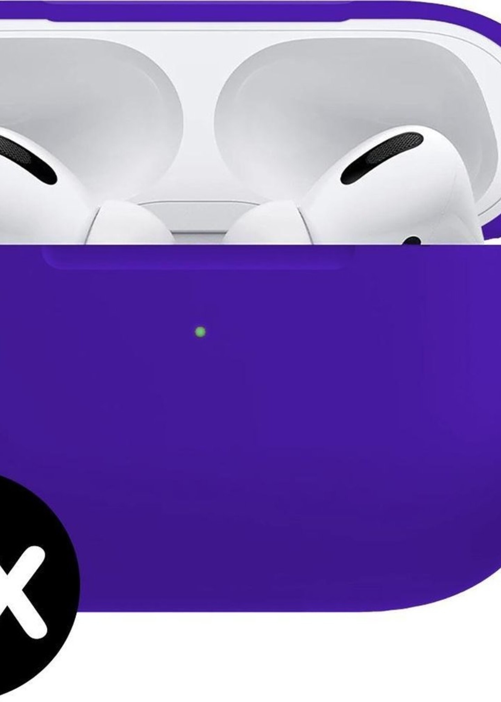 BTH Case Geschikt voor Airpods Pro Hoesje Hoes Siliconen Met Clip Cover - Hoesje Geschikt voor Apple Airpods Pro Siliconen Met Clip - Donkerblauw - 2 PACK
