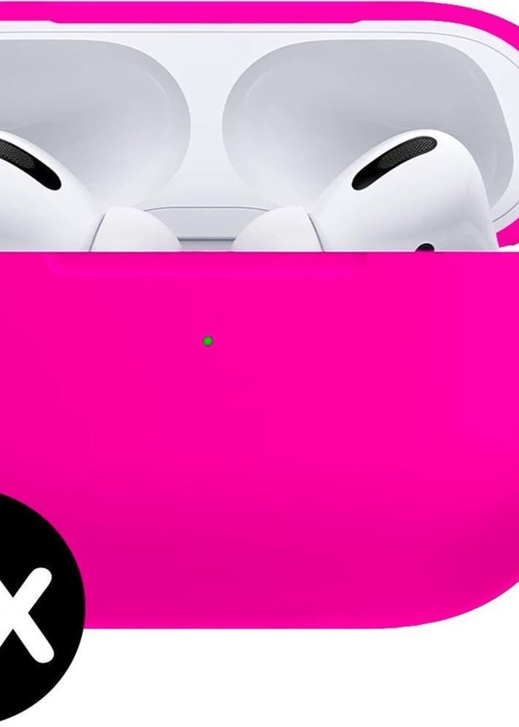 BTH Case Geschikt voor Airpods Pro Hoesje Hoes Siliconen Met Clip Cover - Hoesje Geschikt voor Apple Airpods Pro Siliconen Met Clip - Donkerroze - 2 PACK