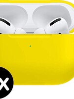 BTH BTH Siliconen Bescherm Hoes Voor Apple AirPods Pro Case Hoesje - Geel - 2 PACK