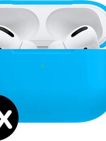 BTH BTH Siliconen Hoesje Voor Apple AirPods Pro Case - Licht Blauw - 2 PACK