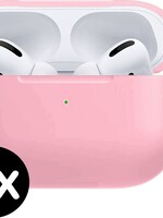 BTH BTH Siliconen Bescherm Hoesje Voor Apple AirPods Pro Case - Licht Roze - 2 PACK