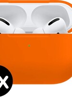 BTH BTH Siliconen Hoes Voor Apple AirPods Pro Case Hoesje - Oranje - 2 PACK