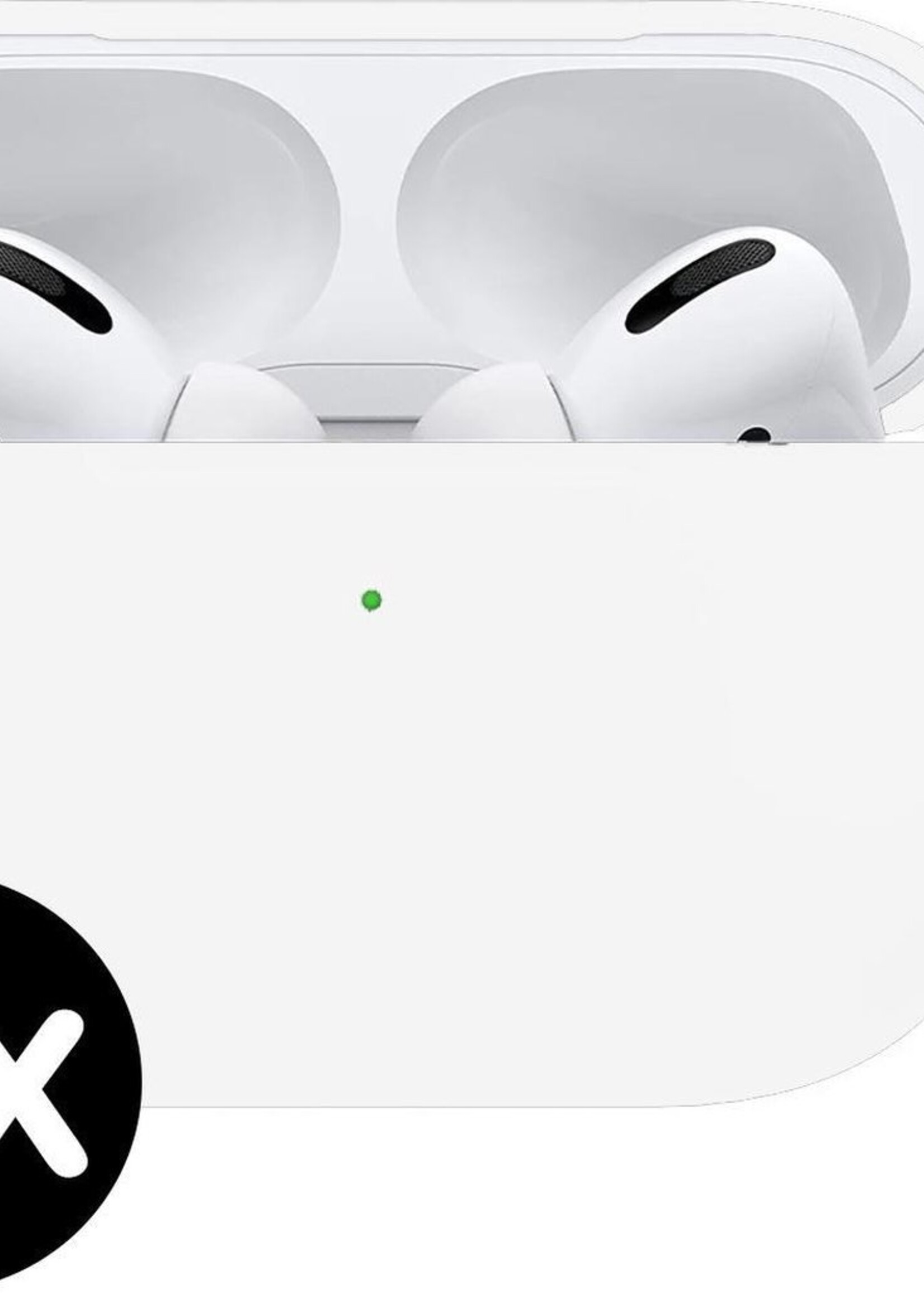 BTH Case Geschikt voor Airpods Pro Hoesje Hoes Siliconen Met Clip Cover - Hoesje Geschikt voor Apple Airpods Pro Siliconen Met Clip - Wit - 2 PACK