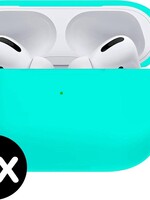 BTH BTH Siliconen Hoesje Voor Apple AirPods Pro Case Hoes - Mintgroen - 2 PACK
