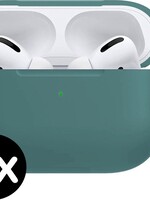 BTH BTH Siliconen Hoesje Cover Voor Apple AirPods Pro Case - Midnight Green - 2 PACK